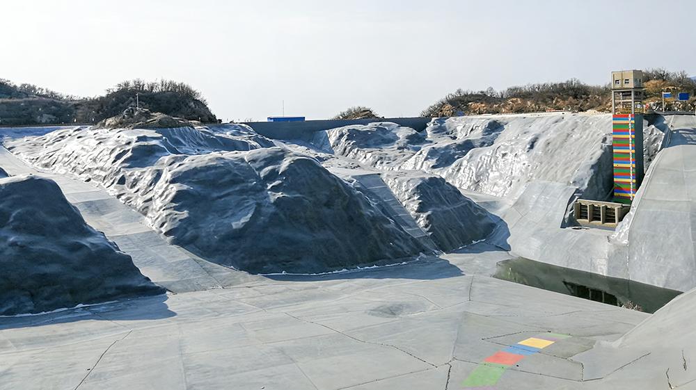 Completed polyurea waterproofing system in reservoir project