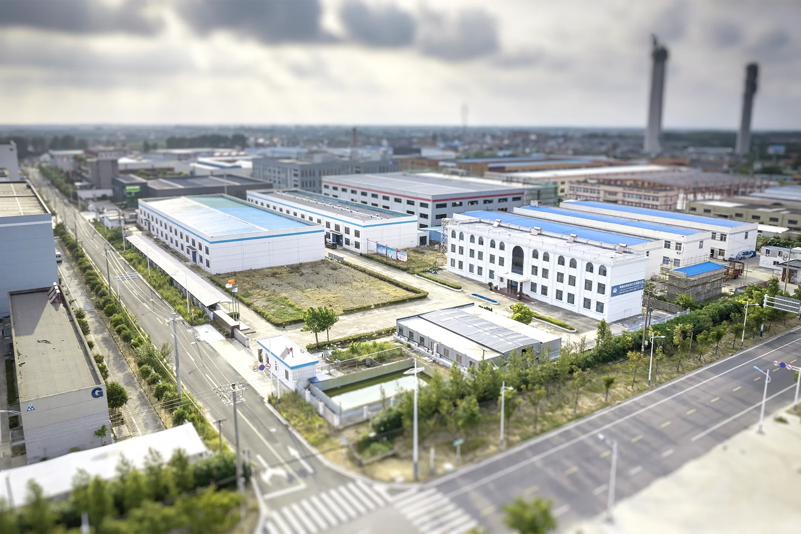 支持 Bw蓝鲸鱼聚脲产品的制造工厂鸟瞰图