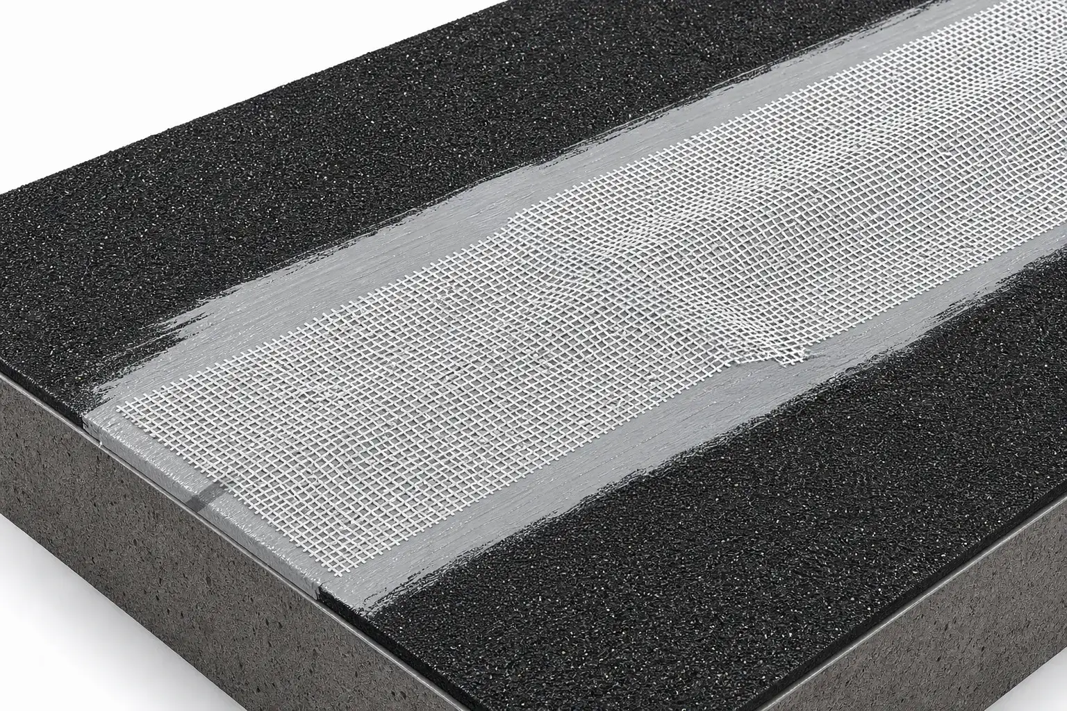 用于旧防水膜覆盖翻新的聚酯织物加固,采用 BW6-9528 和 BW0-8029 面漆规划